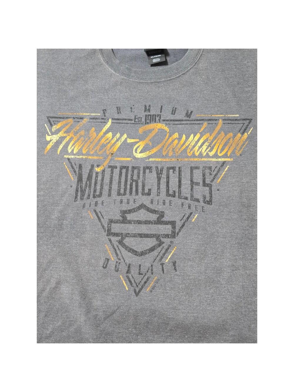 Harley-Davidson Rockstar Ft Myers Florida Alligator T-Shirt Gray Mens 3XL 3TG